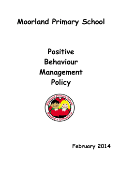 Behaviour Policy - Moorland Primary School