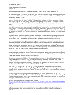 For Immediate Release December 2, 2015 Contact: Block RICL