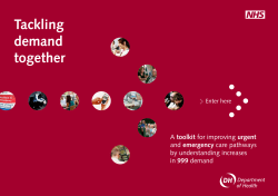 Tackling demand together - UK Government Web Archive