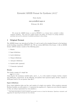 Extended AIGER Format for Synthesis (v0.1)