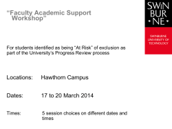 Slide 1 - Swinburne University