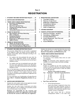 registration - University of Lethbridge