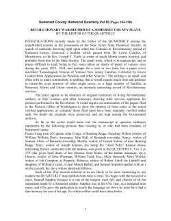 Somerset County Historical Quarterly Vol III