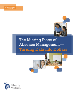 The Missing Piece of Absence Management &ndash; Turning Data into