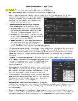 Add Rays of Sunlight &mdash; Light Beams