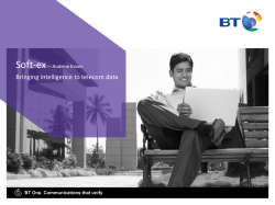 BT One Cloud - Soft-ex