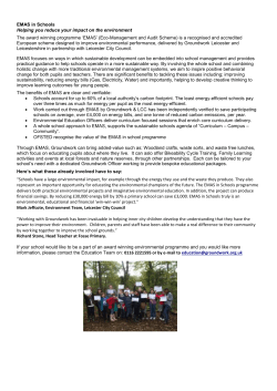 EMAS in Schools - The Leicester Primary Partnership