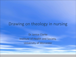 Drawing on theology as a source of knowledge in nursing