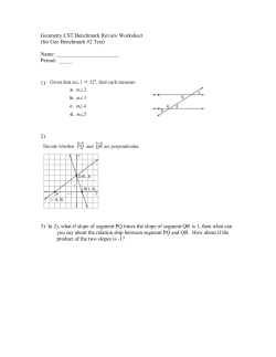 Geometry CST Benchmark Review Worksheet