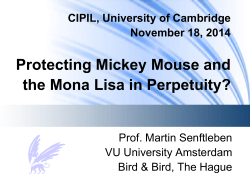 CIPIL, University of Cambridge November 18, 2014 - VU-dare