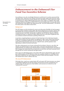 Enhancement to the Enhanced-Tier Fund Tax Incentive Scheme