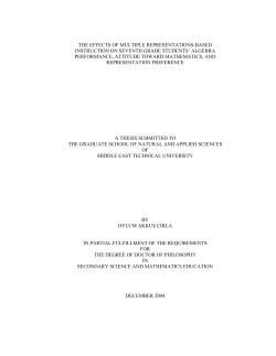 the effects of multiple representations-based instruction on