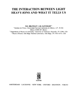 the interaction between light heavy-ions and what it