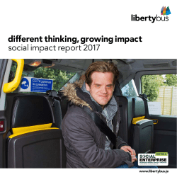 different thinking, growing impact social impact report