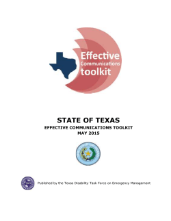 Toolkit - Preparing Texas