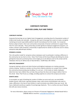 CORPORATE PARTNERS HELP KIDS LEARN, PLAY AND THRIVE!