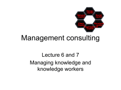 Management consulting