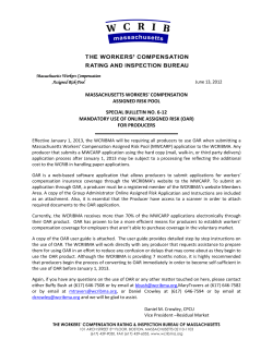 Mandatory Use of Online Assigned Risk (OAR) for Producers