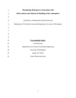 Maximizing Hydropower Generation with Observations and