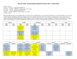May 14 2016 &ndash; Recital Schedule (yellow