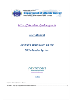 E-bidding Process Design Document - DAE e