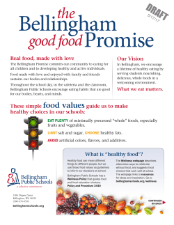 Real food, made with love Our Vision These simple food
