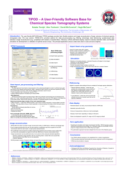 TIPOD - A User-Friendly Software Base for Chemical Species