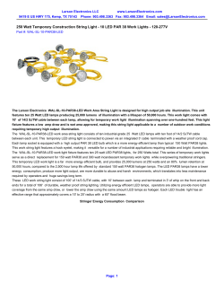 250 Watt Temporary Construction String Light