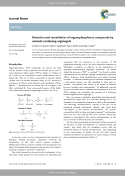 Detection and remediation of organophosphorus compounds by
