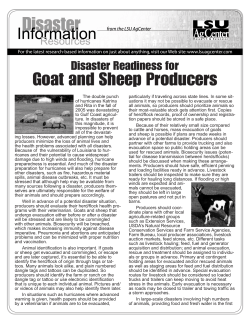 Goat and Sheep Producers