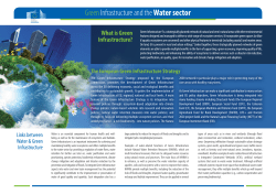 Green Infrastructure and water