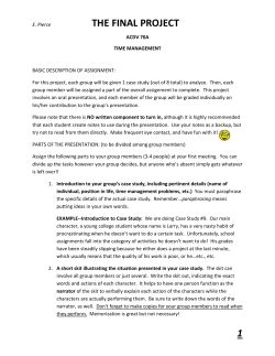 Time Management - Eileen Pierce`s Study Skills and ESL