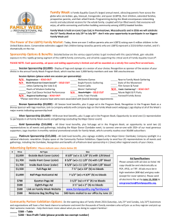 Ad Specifications $300 &ndash; Table $200 &ndash; Non