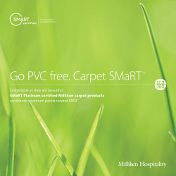 Go PVC free. Carpet SMaRT