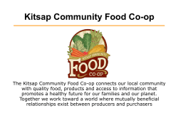 KCFC General Presentation 2014 - Kitsap Community Food Co-op