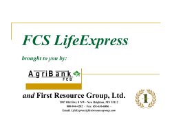 FCS LifeExpress - First Resource Group