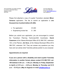 Application for Minor Variance or Permission