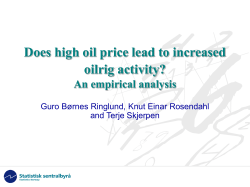Does high oil price lead to increased oilrig activity?