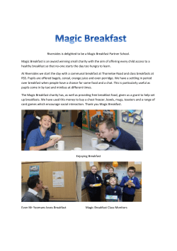 Magic Breakfast - Riversides School