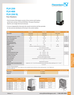 FLH 250 FLH 400 FLH 250 SL