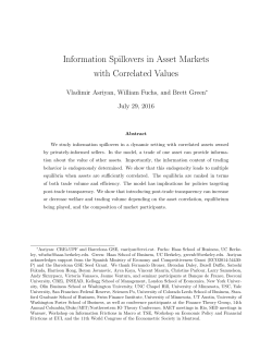 Information Spillovers in Asset Markets with Correlated Values