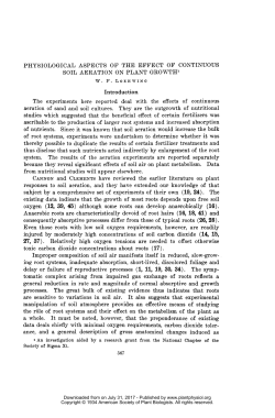 PHYSIOLOGICAL ASPECTS OF THE EFFECT OF