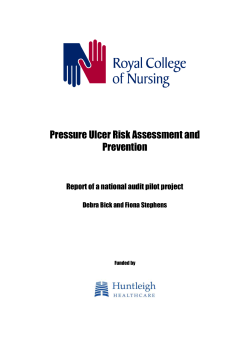 Pressure ulcer risk assessment and prevention