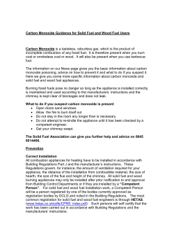 Further Carbon Monoxide Guidance