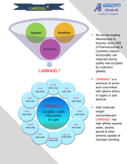CARBOGEL&reg; - Maruti Chemicals