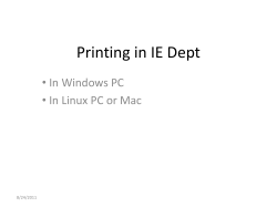 Print in IE Dept - Dept. of IE, CUHK Staff Web Server