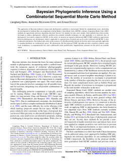 Bayesian Phylogenetic Inference Using a Combinatorial Sequential