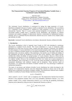 1 The Characteristic Function Property of Convoluted Random