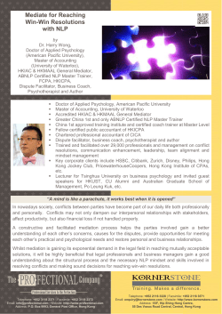 Mediate for Reaching Win-Win Resolutions with NLP