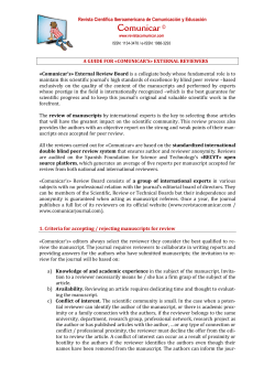 indicaciones para evaluadores externos de